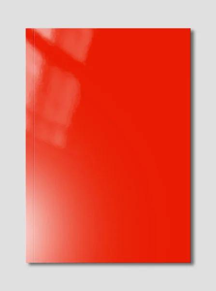 Modelo de capa de livreto vermelho — Fotografia de Stock