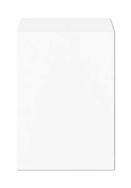 Grote A4 witte enveloppe mockup sjabloon — Stockfoto