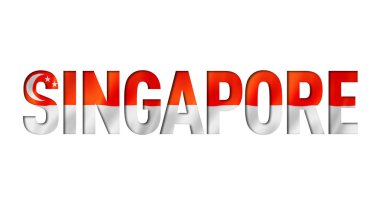 Singapur bayrak yazı tipi