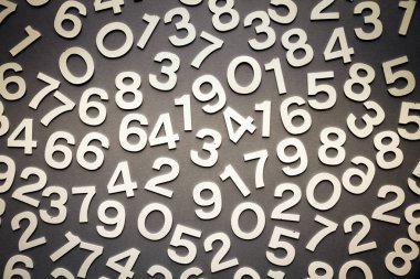 Matematik arka plan düz sayılarla yapılmış