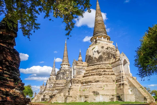 Wat Phra Si Sanphet tempel, Ayutthaya, Thailand — Stockfoto