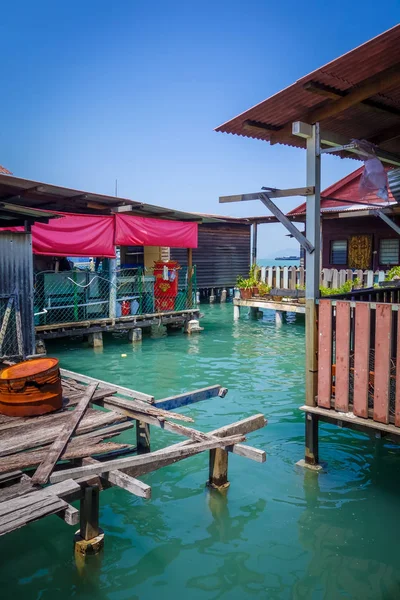 George Town Chew jetty, Penang, Maleisië — Stockfoto