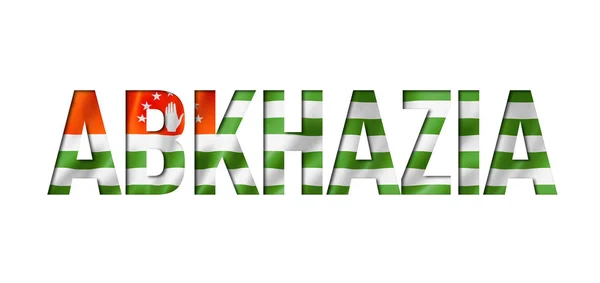 Carattere testo abkhazian flag — Foto Stock