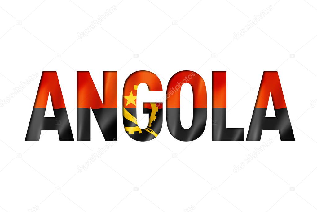 angolan flag text font