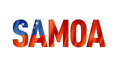 samoa bayrak yazı tipi