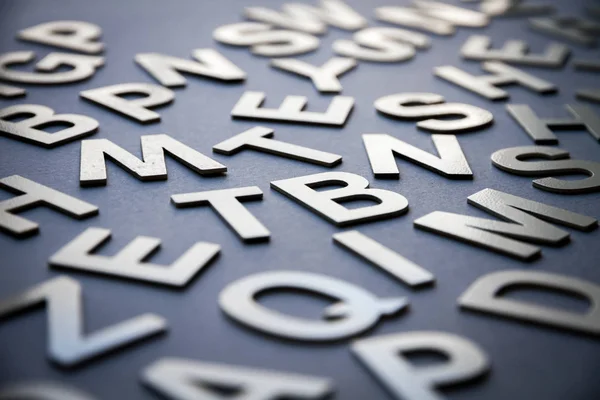 Mixed letters pile closeup photo — Stock Photo, Image