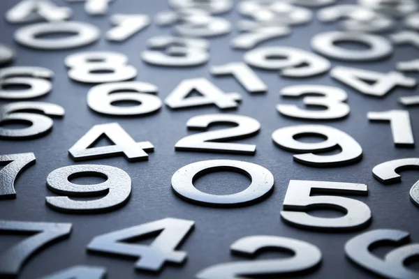 ソリッドナンバーで作られた数学の背景 — ストック写真