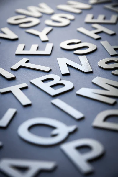Gemengde brieven stapel close-up foto — Stockfoto