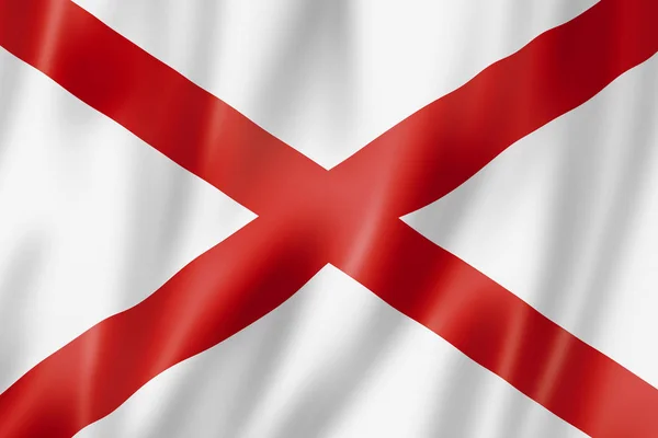 Bandeira do Alabama, EUA — Fotografia de Stock