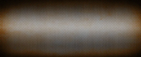 Silverrostigt metallnät. Banner bakgrund struktur — Stockfoto