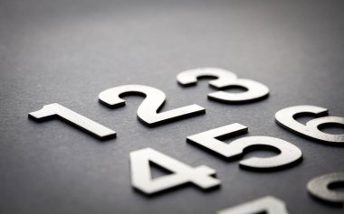 Matematik arka plan düz sayılarla yapılmış