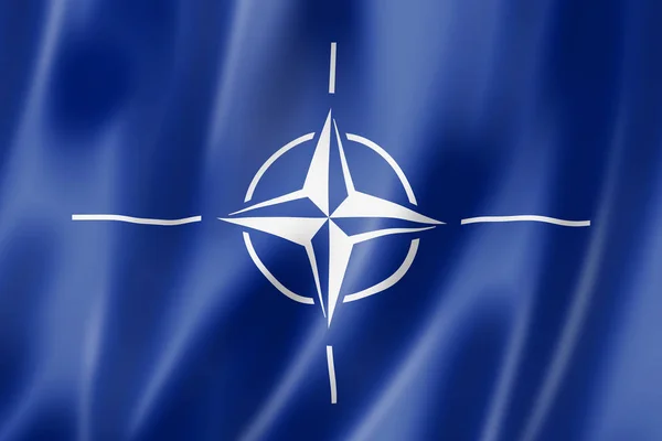Флаг НАТО — стоковое фото