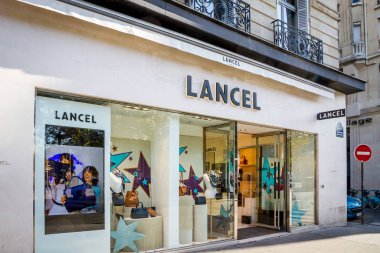 Paris - September 10, 2019 : The Lancel luxury leather goods sto