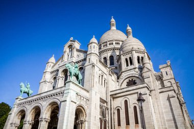 Paris - 6 Eylül 2019: Sacre Coeur Bazilikası