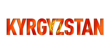 kyrgyzstan flag text font
