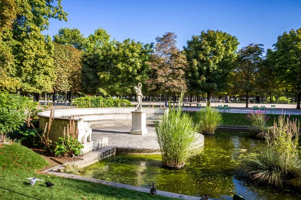 Tuilerijské zahrady, Paříž, Francie — Stock fotografie