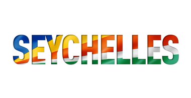 seychelles flag text font
