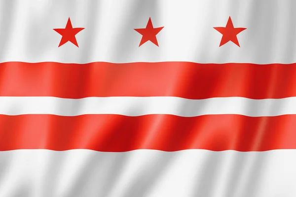 Washington, drapeau du district de Columbia, États-Unis — Photo