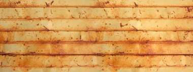 Eski paslı metal duvar afişi