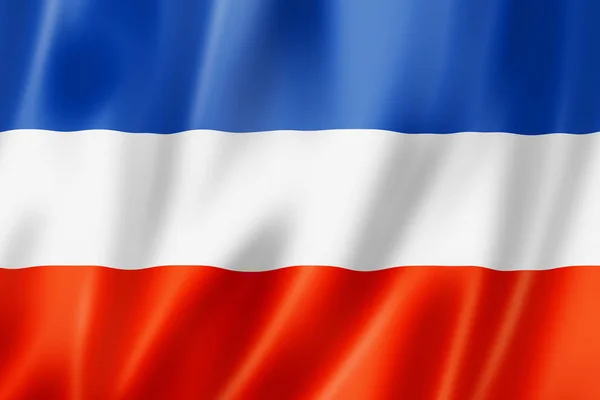 Слов "янський національний прапор (Югославія) — стокове фото