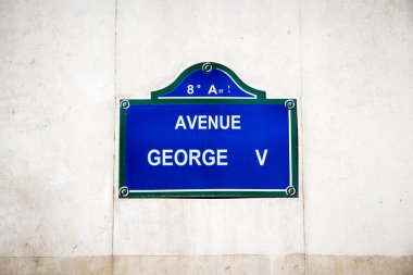 5. Cadde tabelası, Paris, Fransa