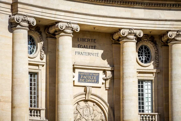 PARIS - September 19, 2019 : Faculty of Law on the Pantheon Squa — Stockfoto