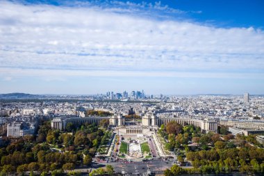 Fransa Eyfel Kulesi 'nden Paris' in havacılık şehri manzarası