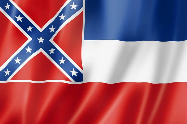 Mississippi vlag, Usa — Stockfoto