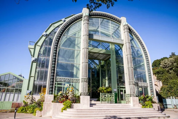 Great Greenhouse Jardin Des Plantes Botanical Garden Paris France — стокове фото