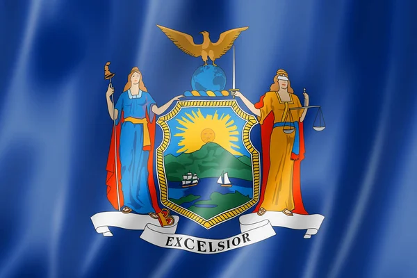 New York Bayrağı Birleşik Devletler Bayrak Koleksiyonu Illüstrasyon — Stok fotoğraf