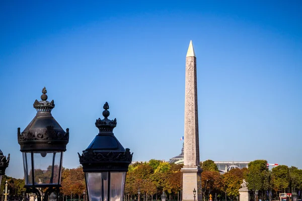 Obelisco Luxor Praça Concorde Paris França — Fotografia de Stock