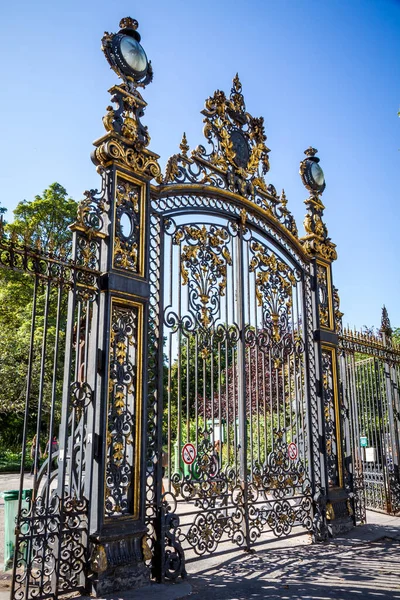 Parc Monceau Bejárati Kapu Párizs Franciaország — Stock Fotó