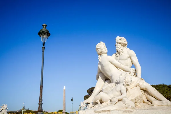 Senna Statua Della Marna Nel Giardino Delle Tuileries Parigi Francia — Foto Stock