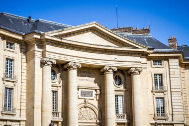 PARIS/FRANCE - September 19, 2019 : Faculty of Law on the Pantheon Square