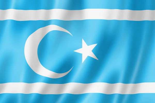 Irakese Turkmeense Etnische Vlag Illustratie — Stockfoto