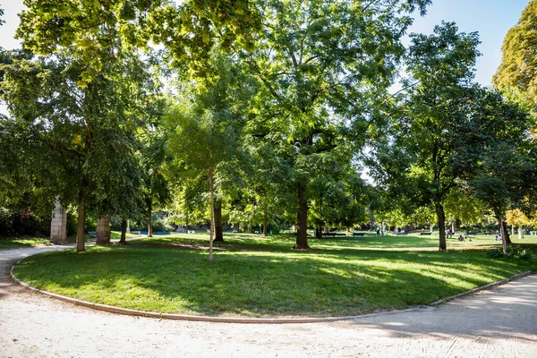 Parc Monceau Gardens Summer Paris France — Stock Photo, Image