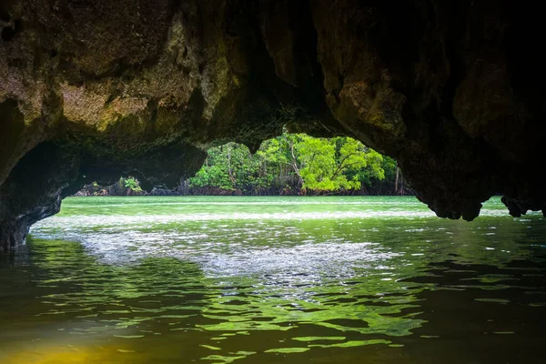 Caves Limestone Cliffs Phang Nga Bay Thailand — Stock Photo, Image