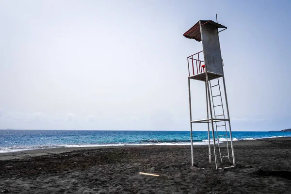 Καρέκλα Ναυαγοσώστη Στο Fogo Island Πράσινο Ακρωτήριο Αφρική — Φωτογραφία Αρχείου