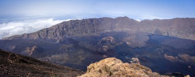 Cape Verde, Afrika 'da Pico do Fogo' dan Cha das Caldeiras panoramik manzara