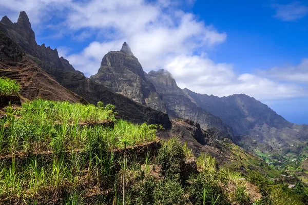 Santo Antao Adasındaki Paul Valley Manzarası Cape Verde Afrika — Stok fotoğraf