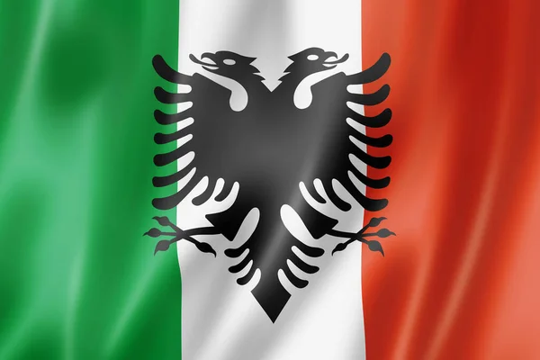 意大利阿贝雷什民族旗帜 意大利 3D插图 — 图库照片