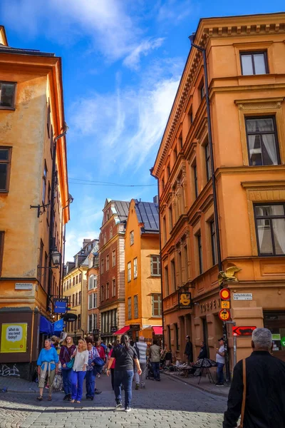 斯德哥尔摩 2017年7月29日 Gamla Stan街 — 图库照片