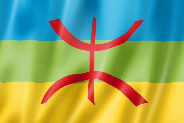 Βερβέρικη Εθνική Σημαία Αφρική Απεικόνιση — Φωτογραφία Αρχείου