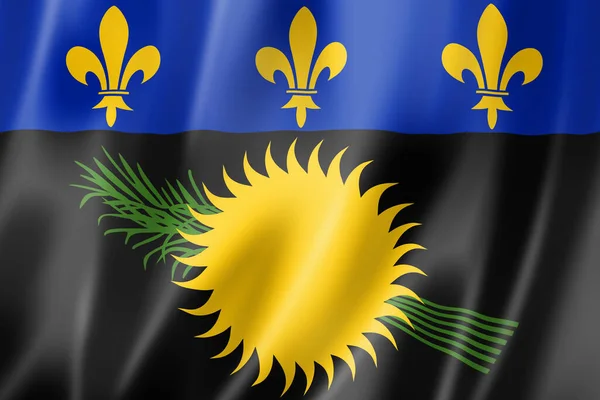 フランスの海外領土であるグアドループの旗 3Dイラスト — ストック写真