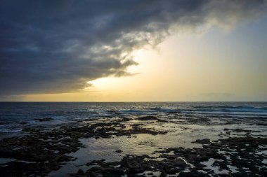 Okyanus manzaralı Santo Antao Adası, Cape Verde, Afrika
