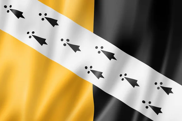 Bandeira Condado Norfolk Reino Unido Acenando Coleção Banners Ilustração — Fotografia de Stock