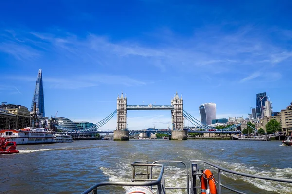Londýn Velká Británie Června 2017 Tower Bridge View Thames Shard — Stock fotografie