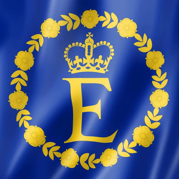 Elizabeth Persoonlijke Koninklijke Vlag Verenigd Koninkrijk Illustratie — Stockfoto