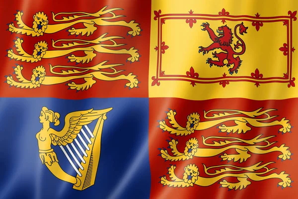 Royal Standard Flag United Kingdom Illustratio — Stock Photo, Image