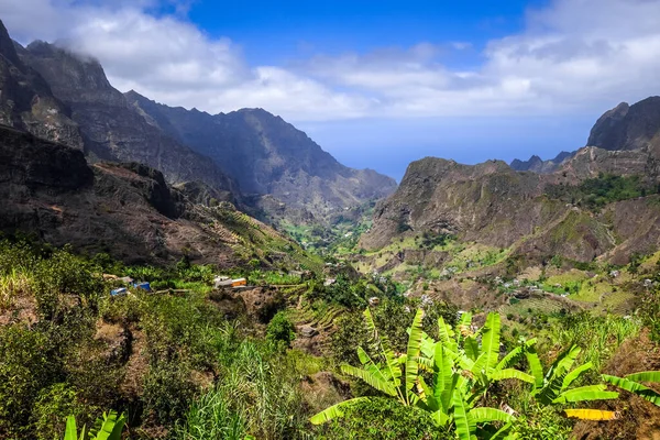 Paisaje Del Valle Paul Isla Santo Antao Cabo Verde África — Foto de Stock